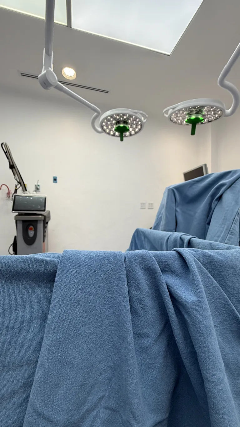 Quirófano de OculoPlast preparado para cirugía oculoplástica